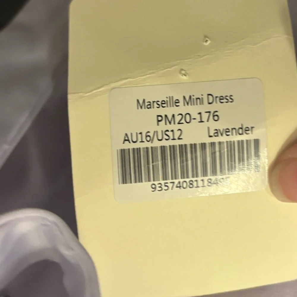 Peppermayo Lavender Satin Halter Mini Dress with Front Ring Detail - Picture 6 of 7